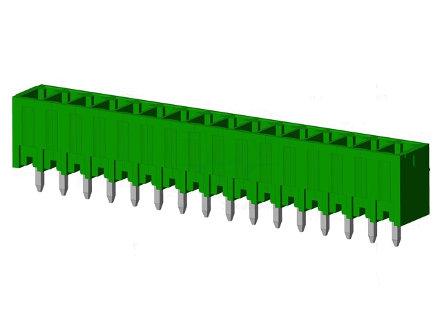 Connector: ontkoppelbare terminal strip; contact; mannelijk Connector: ontkoppelbare terminal strip; contact; mannelijk